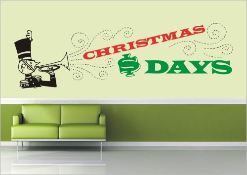 2X Christmas Dollar Days Vinyl Wall Stickers Decal Art Home Decor - 558