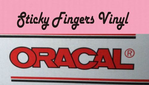 1 Roll SOFT PINK ORACLE 651 Vinyl Sheet 12&#034; x 5 FT Cricut-Silhouette Craft Sign