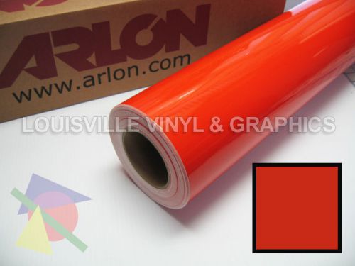 1 roll 24&#034; x 50yd tomato red arlon 5000 sign cutting vinyl for sale