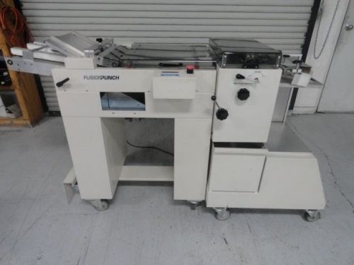 Gbc fusion punch with pile feeder for sale