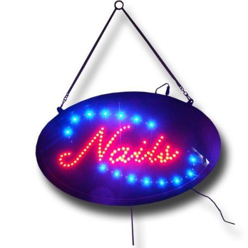 NEW Nails LED Sign for Hair or Nail Spa Salon Business Window Indoor Signs