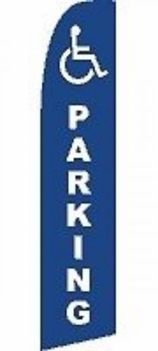 Handicap parking super flag + pole + spike bx for sale