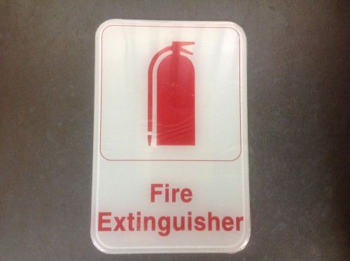 Fire Extinguisher Sign 6&#034; x 9&#034;