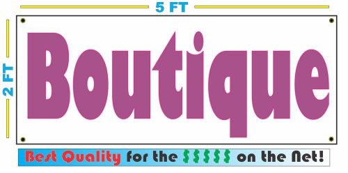 PURPLE BOUTIQUE Banner Sign w/ Vintage Retro Look for Resale Shop Antique Store