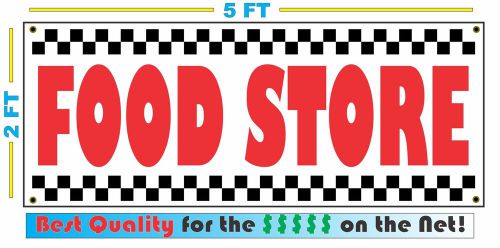 FOOD STORE Banner Sign Vintage for Neighborhood Gas Station Convenience