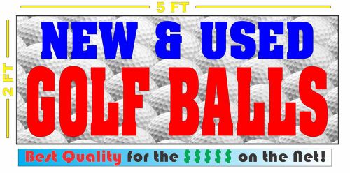 NEW &amp; USED GOLF BALLS Banner Sign All Weather for PRO Shop Equimpent Repair
