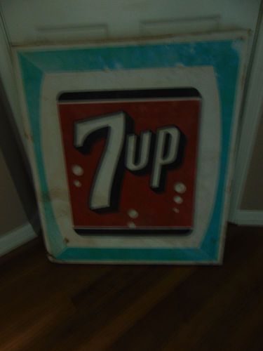 Cool Old 7 Up Metal Sign Panel Number 44