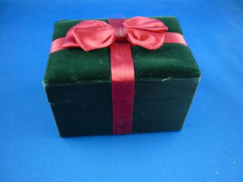 Empty Black  Gift Box  with Red Ribbon