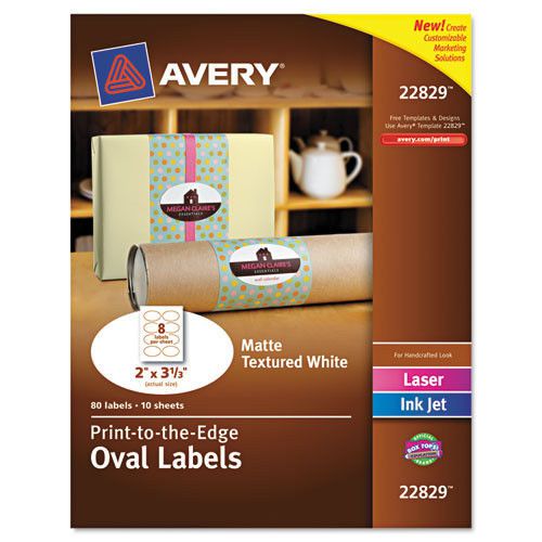 Avery Oval Easy Peel Label (80 Pack)