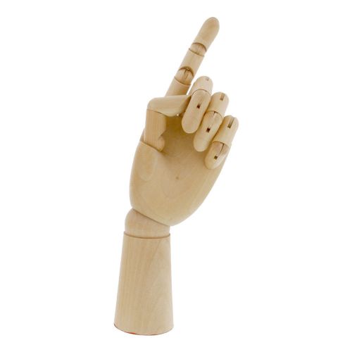 US Art Supply 12&#034; Left Hand Manikin Wooden Art Mannequin Figure