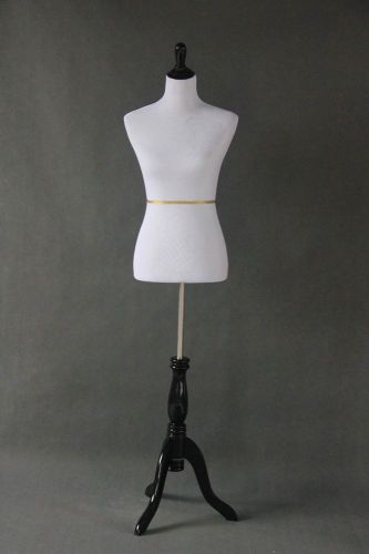 White Dressmaker Mannequin Fashion Form with base. Designer, Fashion Student.