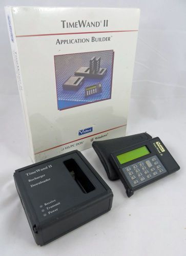 Videx time wand ii barcode reader, recharger downloader, application builder for sale