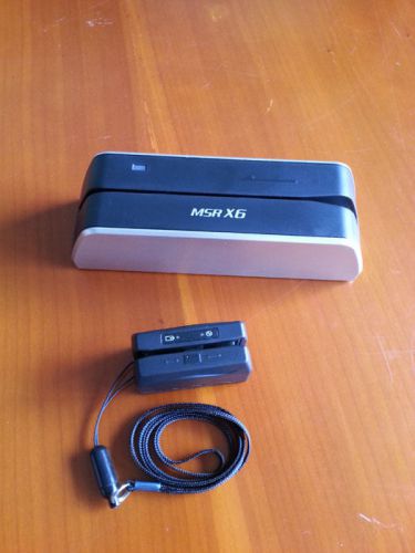Msrx6 smallest magnetic stripe credit card reader write +minidx3 portable reader for sale