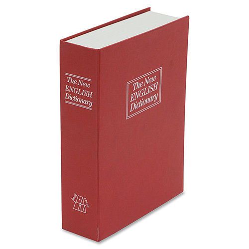 Fireking Money Book Safe 7-3/4&#034;x2-1/2&#034;x10-1/2&#034; Red/Silver. Sold as Each