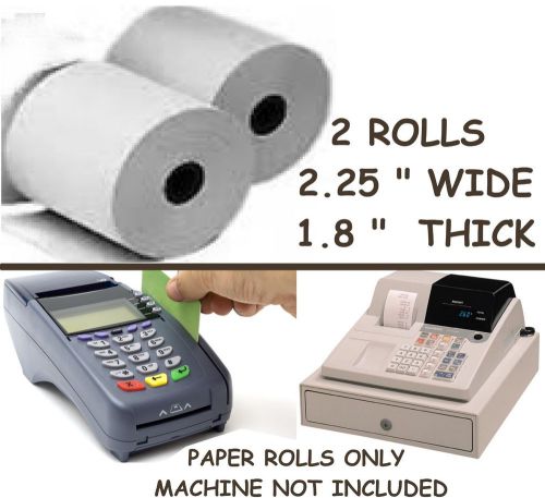 2 Rolls Sealed Print Thermo Paper Cash Register SALE SLIP RECIPT CREDIT DEBIT