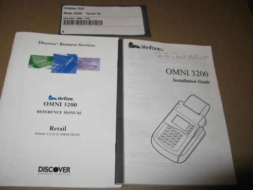 Credit Card Machine  VeriFone Omni 3200SE With Power Supply