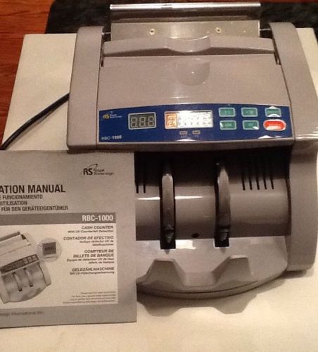 Royal Sovereign RBC-1000 Cash Counter UV Counterfeit Detection/Operation Manual