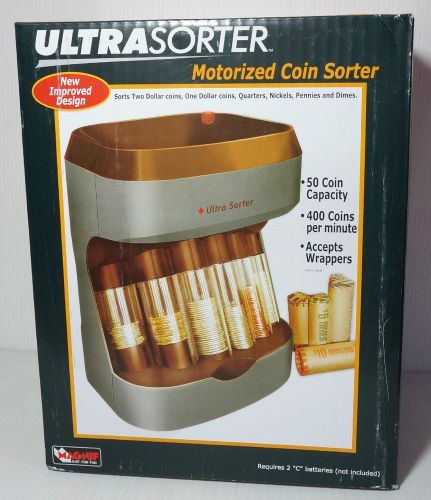 New Motorized Ultra Coin Money Sorter Bank by MAGNIF Ultrasorter  4876