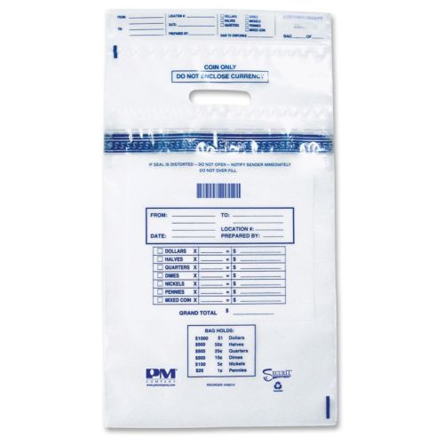 Pm 58014 Tamper Evident Coin Tote - 15.50&#034; X 10.50&#034; - 6 Mil [152 (pmc58014)