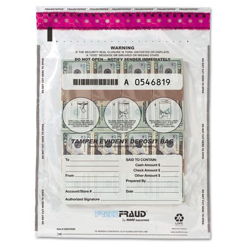 FREEZFraud Bags, 9 x 12, Clear, 100/Box. Sold as Box of 100