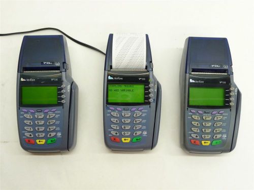 Lot 3 verifone vx510 omni 5100 pos point sale dual comm ip credit card terminal for sale