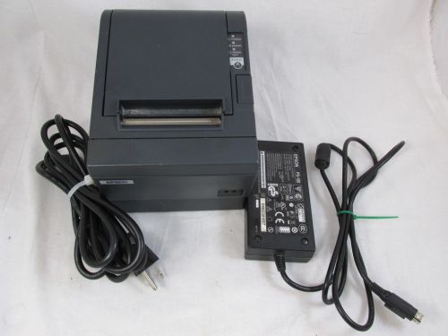 EPSON M129C Thermal Receipt Printer TM-T88IIIP w/ Power Supply TESTED!! WORKS!!
