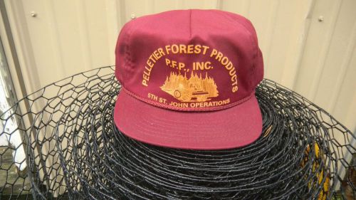 NOS Original Pelletier&#039;s American Loggers Skidder Processor Operators Hat