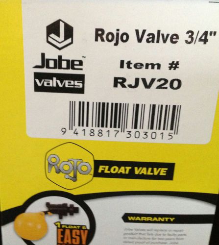 Rojo Float Valve - Jobe Valve 3/4&#034;
