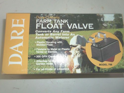 Dare-O-Matic Farm Tank float Valve Model 798