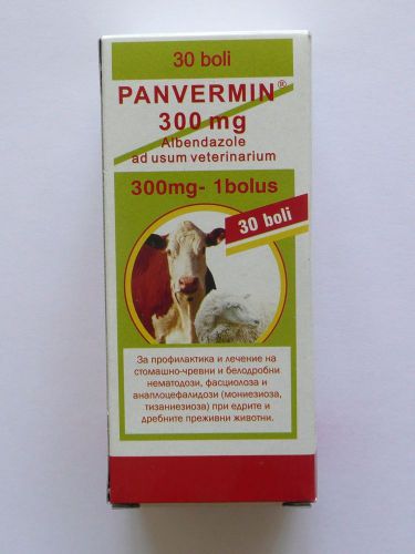 Panvermin wormer cattle, sheep and goats 30 boluses