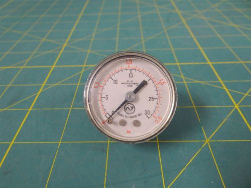 Norgren 1.5&#034; pressure gauge   -- 0 to 30 psi / 0 to 2 bar --  1/8&#034; npt for sale