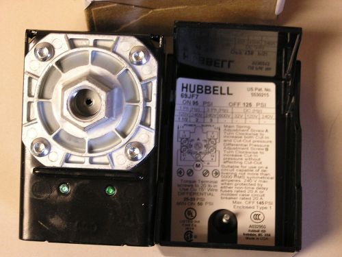 Furnas/hubbell 69jf7 air compressor pressure switch 95-125psi old# 69mb7 for sale