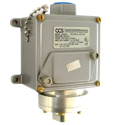 Custom Control Sensors Pressure Switch 604GX1