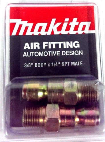 Makita 3/8&#034; body x 1/4&#034; NPT M-AUTO Air Fitting YY311016-A 2pk *Made In The USA*