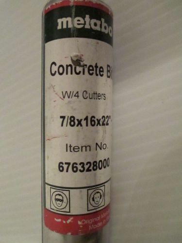 NEW 7/8 x 16 x 22&#034; Concrete Spline Shank Rotary Hammer Drill Bit -PJ15