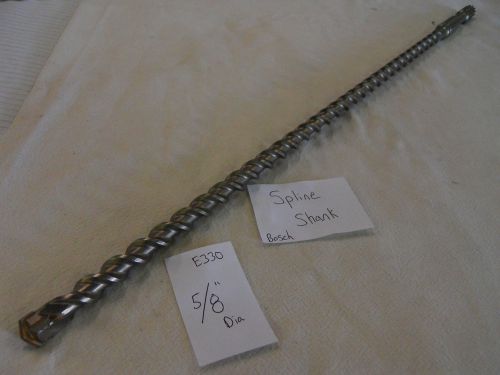 New 5/8&#034; diameter bosch spline sh. carbide tip hammer drill bit 27&#034; german e330 for sale