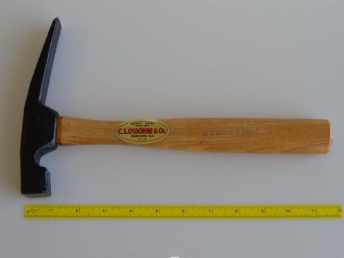 VTG C.S.Osborne Brick Hammer Wood Handle Masonary Tool Unused USA Rare New NOS