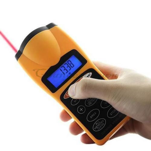 Digital ultrasonic laser rangefinder distance meter tester measurer for sale