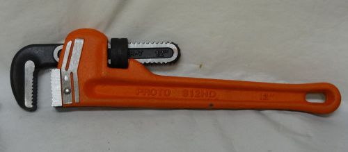 Proto 812hd by stanley heavy duty 12&#034; pipe wrench for sale