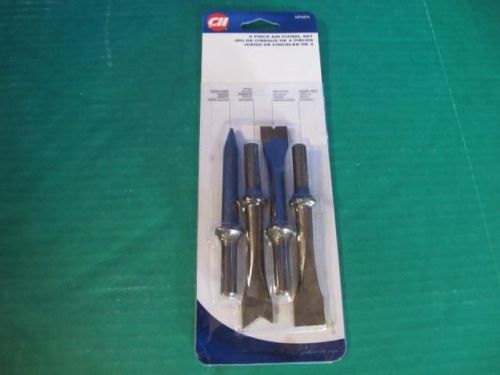 Campbell hausfeld mp2875 medium long stroke hammer 4 pc air chisel tool bit set for sale