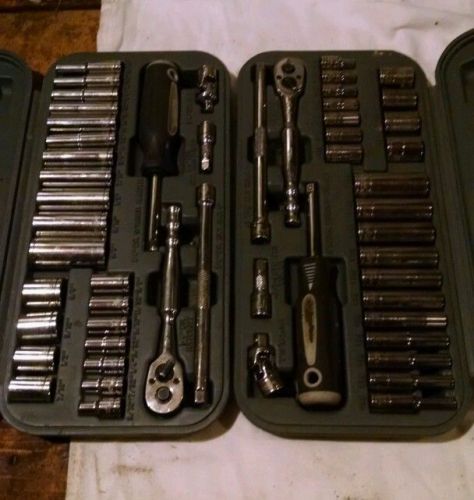 Blue Point 1/4 drive socket sets SAE and Metric