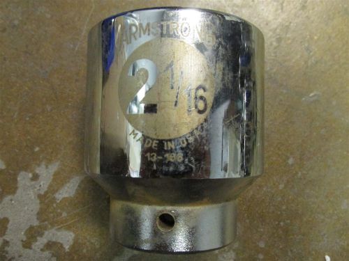 Armstrong 13-166 Chrome 2-1/16&#034; Standard Socket 12 Point 3/4&#034; Drive Made in USA