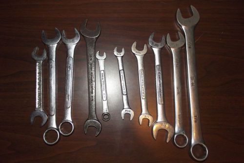 Lot of ten (10) misc. automotive wrenches for sale