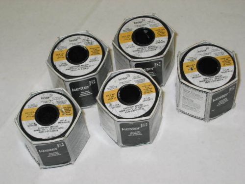 Kester .031inch diameter 63%tin 37%lead rosin core solder 24-6337-9710 5lb -new- for sale