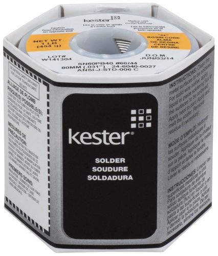 Kester 44 rosin core solder 60/40 .031 1 lb. spool, soldering spool for sale