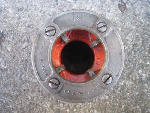 Ridgid 12r 1-1/4&#034; npt ratchet pipe threader die head old style complete 37405 for sale