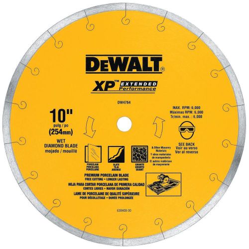 Dewalt dw4764 10-inch by .060-inch premium xp4 tile blade wet for sale