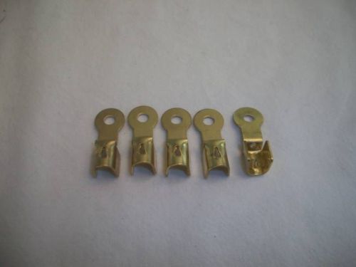 5 Brass Ring Spark Plug Wire Ends w/ Spike for 7mm wire