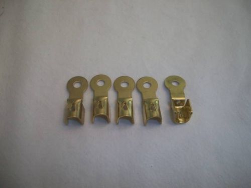 5 Brass Ring Spark Plug Wire Ends w/ Spike for 7mm wire
