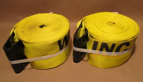 2 new kinedyne 4&#034; x 30&#039; 5400# tie down wench straps for sale